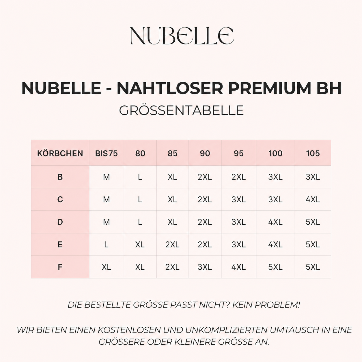 NUBELLE - Nahtloser Premium BH Gratis Bundle